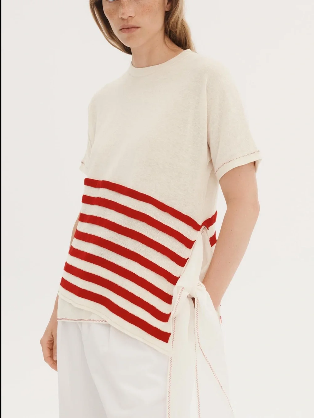 ASYMMETRIC STRIPED KNIT TOP - THE ITEM ZARA WOMAN